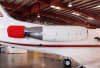 Gulfstream II/III (C-20D) aircraft covered with custom Silver Acrylic Sunbrella cockpit, engine, wing, and pitot covers for full protection against heat, frost, and environmental damage. - Image 2 of 0