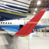 Gulfstream II/III (C-20D) aircraft covered with custom Silver Acrylic Sunbrella cockpit, engine, wing, and pitot covers for full protection against heat, frost, and environmental damage. - Image 3 of 0