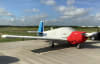 Custom-fitted Silver Acrylic Sunbrella canopy and engine covers on a Mooney Early M20 Series, protecting windows, fuselage, and engine cowl. - Image 2 of 0