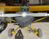 Piper PA-11 Cub Special aircraft fully covered with custom Silver Acrylic Sunbrella canopy, wing, and engine covers, showing protective, reflective design. - Image 5 of 0
