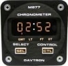 Davtron M877 deluxe digital aircraft chronometer displaying GMT, local time, and elapsed time for precise flight operations. - Image 1 of 0