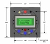 AERO 553 multi-function panel CO detector with clock, cabin altitude, temperature, timers, and RS-232 output; fits 2.25â€ instrument panel slot. - Image 2 of 0