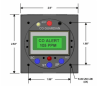 Aero 551 digital panel-mounted CO detector with LCD display and audible alarm; fits standard 2.25â€ instrument panel clock position. - Image 2 of 0