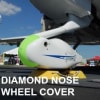 AeroTect polyurethane radome boot and paint protection film applied to Diamond aircraft surfaces, protecting from erosion and paint damage. - Image 4 of 0