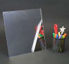 1/4"-Thick 9" x 12" - Plexiglass Acrylic Mirror Sheet - Clear/Silver - (Paper Mask)  - Image 2 of 0