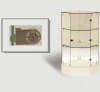Frameless Full Vision Pentagon Corner Case with Swing Door & Lock - Image 2 of 0