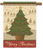 Merry Christmas Tree Decorative House Flag - Image 1 of 0