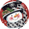 Black & Red Snowman Accent Magnet - Image 1 of 0