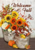 Sunflowers and Cotton Decorative House Flag - Image 2 of 0