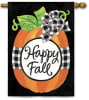 Gingham Pumpkin Decorative Garden Flag - Image 1 of 0