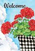 Potted Geranium Decorative House Flag - Image 2 of 0