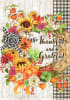 Thankful Wreath Decorative House Flag - Image 2 of 0