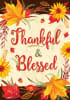 Thankful & Blessed Decorative Garden Flag - Image 2 of 0