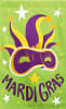 Mardi Gras Burlap House Flag - Image 2 of 0