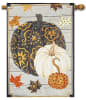 Patterned Pumpkins and Leaves Decorative House Flag - Image 1 of 0