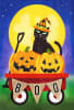 Black Cat Wagon Linen Garden Flag - Image 2 of 0