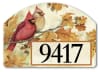 Cardinals in Fall Oak Leaves Yard DeSigns Magnetic Art - Image 1 of 0