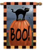 Boo Cat Decorative House Flag - Image 1 of 0