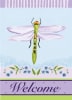 Dramatic Dragonfly Decorative  House Flag - Image 2 of 0