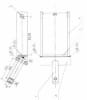 photo of Tailwheel Fork, 1-1/4" Shank with 1" Axle Bolt Hole - Image 2 of 0