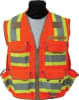 SECO Survey Safety Utility Vest Zip Front - Flo Orange - Image 1 of 0