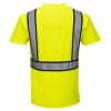 Portwest Detroit Short Sleeve Hi-Vis Yellow/Black Shirt - Image 2 of 0