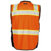 Kishigo Black Series Surveyors Orange Safety Vest - Image 2 of 0