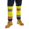 Portwest HI-Vis Two Tone Yellow/Black Mesh Gaiters - Image 2 of 0