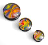 Tie-Dye Plugs - Rainbow - Double Flare - Image 1 of 0