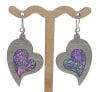 18g Earrings - Celestial Pink Dichro Inlay - Dovetale - Image 2 of 0