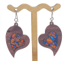 18g Earrings - Sunset Blues Dichro Inlay Sunset Blues - Mahogany - Image 2 of 0