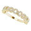 This 14k yellow gold diamond ring features one quarter carats of round brilliant diamond shine. - Image 1 of 0