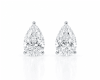 6 carat total weight pear-shaped lab-grown diamond stud earrings in 14K white gold - Image 1 of 0