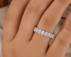 4 Carat Lab Grown Oval Diamond Eternity Band - Image 2 of 0