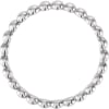 This beaded 14k stackable ring features delicate beads of gold woven together. - Image 2 of 0