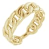 This 14k cuban link ring is available in rose, white or yellow gold. - Image 1 of 0