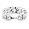 This 14k cuban link ring is available in rose, white or yellow gold. - Image 3 of 0