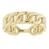 This 14k cuban link ring is available in rose, white or yellow gold. - Image 5 of 0