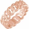 This 14k chain link ring can be worn on any finger to make a fashionable statement. - Image 4 of 0