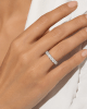 6 carat round lab-grown diamond eternity band with 0.40 carat diamonds in a common-prong setting - Image 2 of 0