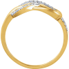 This diamond infinity ring showcases round diamonds in an elegant and simple setting in 14k gold. - Image 2 of 0