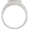 A 14k white gold ring with delicate diamond touches that add up to 0.10 carats of shine wrap around a delicious open pear shape in this diamond fashion ring. - Image 2 of 0