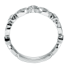 14k white gold diamond stackable ring with 0.08 carats. - Image 2 of 0