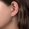 Delicately hanging from 14k white gold, dazzling diamonds glisten in this luxurious classic in this hanging daimond drop earrings. - Image 3 of 0