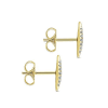 These 14k yellow gold diamond bar earrings feature 0.07 carats of diamonds. - Image 3 of 0