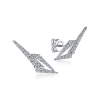 This 14k white gold diamond stud earring features one third carats of diamond shine. - Image 1 of 0