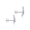 This 14k white gold diamond stud earring features one third carats of diamond shine. - Image 4 of 0