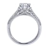 This wonderfully set round diamond split shank diamond engagement ring shimmers and glistens with over one quarter carats of round brilliant diamonds and is offered to you in white gold or platinum. - Image 2 of 0
