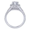This studded oval diamond halo engagement ring with shimmering round brilliant diamonds is a definite show stopping engagement ring for your lady! - Image 3 of 0