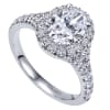 This studded oval diamond halo engagement ring with shimmering round brilliant diamonds is a definite show stopping engagement ring for your lady! - Image 4 of 0
